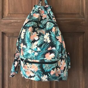 VS PINK tropical floral backpack